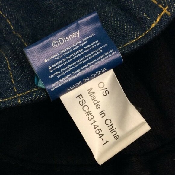 Disney Mickey Mouse Patch Denim Baseball Cap Hat Adjustable Strap - Picture 8 of 8